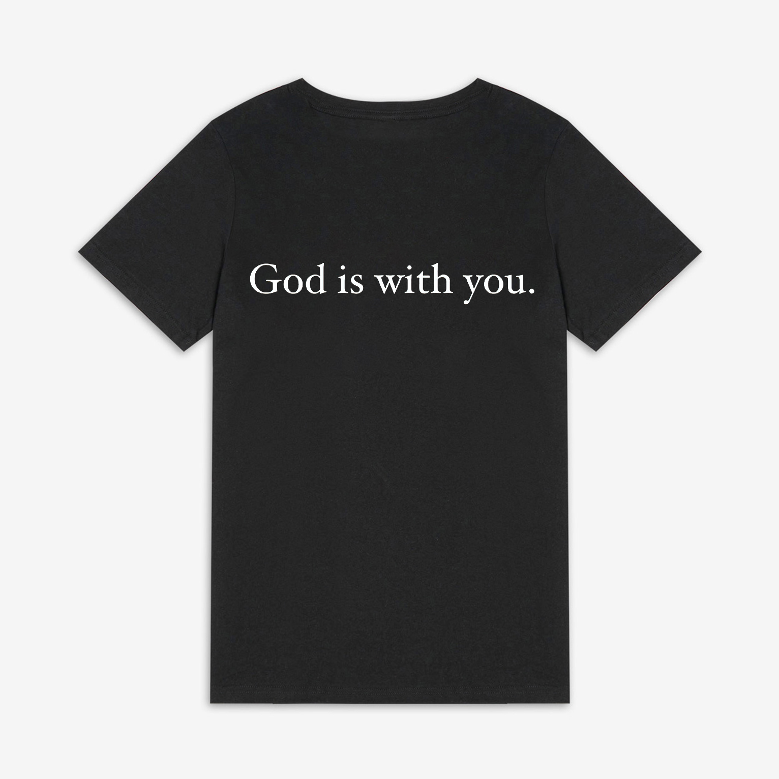 God Is With You Print Women's T-shirts