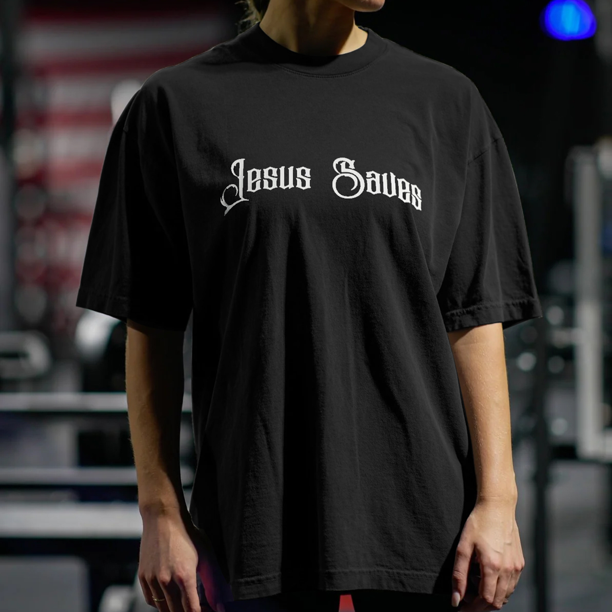 Jesus Saves Print Women's T-shirts