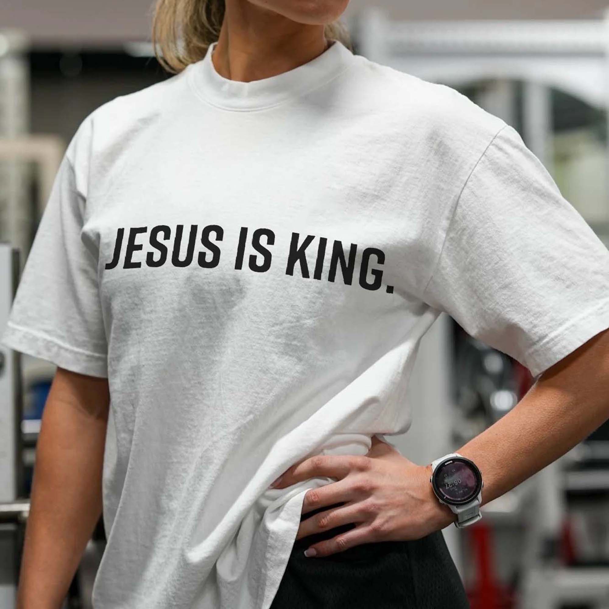 Jesus Is King Print Women's T-shirts