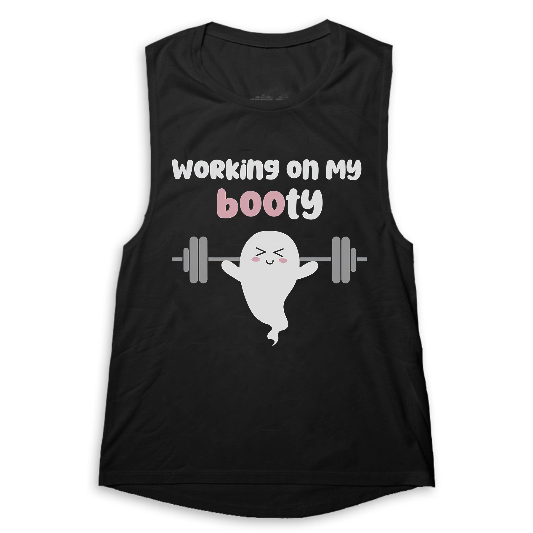 Working On My Booty Print Women's Vest