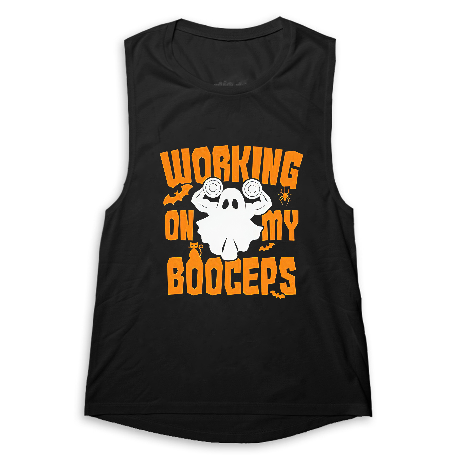 Working On My Booceps Print Women's Vest-traneing