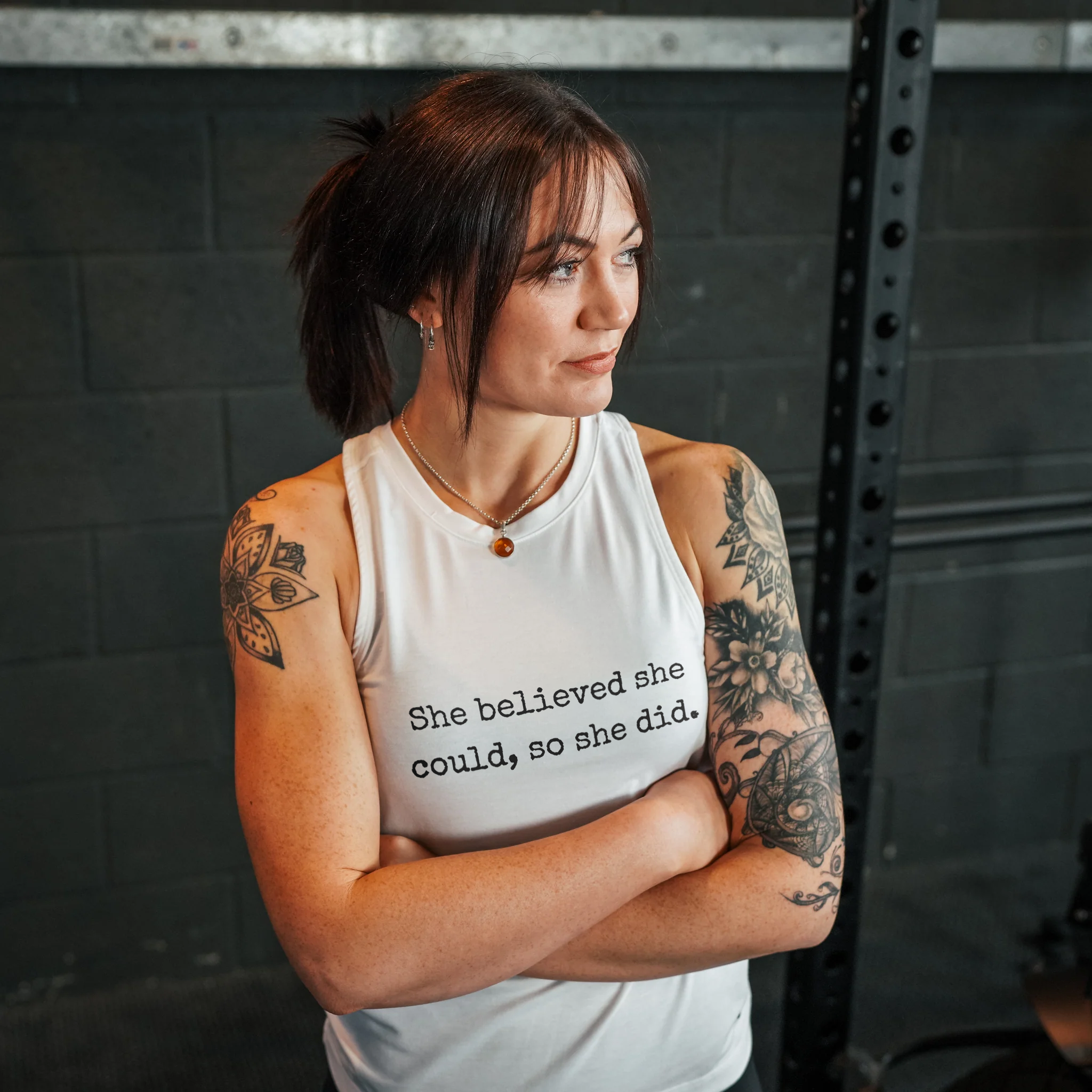 She Believed She Could, So She Did Print Women's Vest