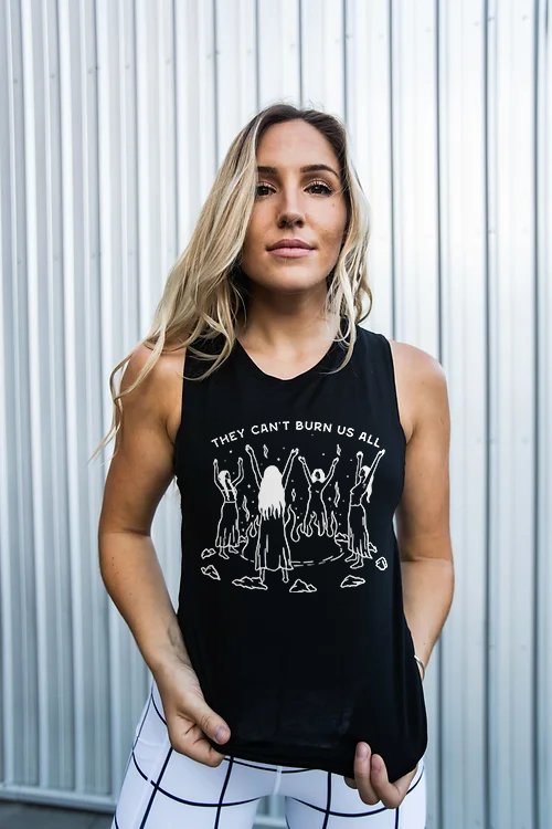 They Can't Burn Us All Print Women's Vest
