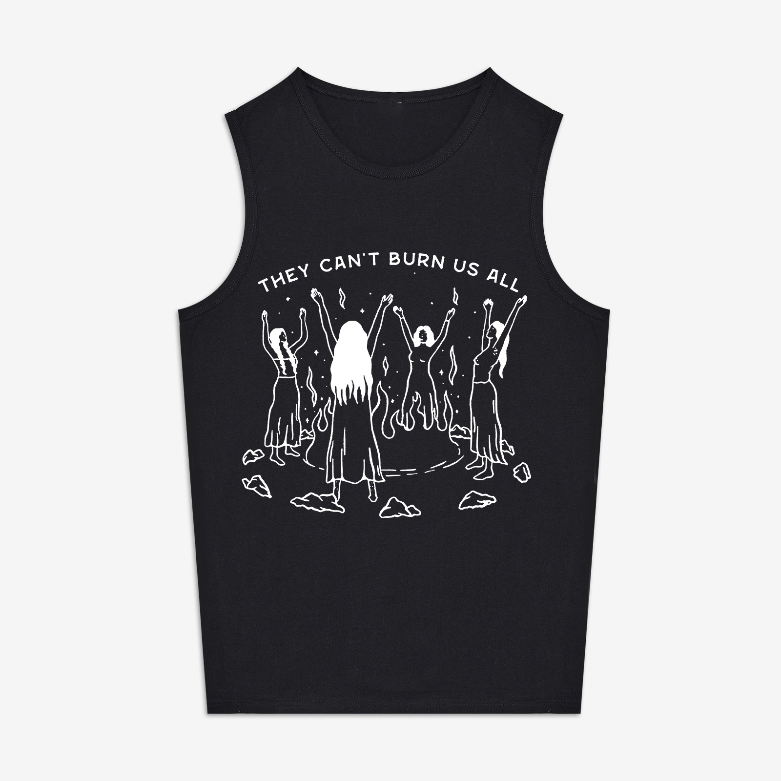 They Can't Burn Us All Print Women's Vest