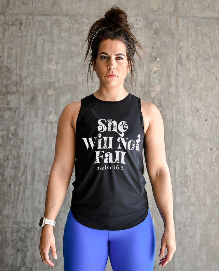 She Will Not Fall Print Women's Vest