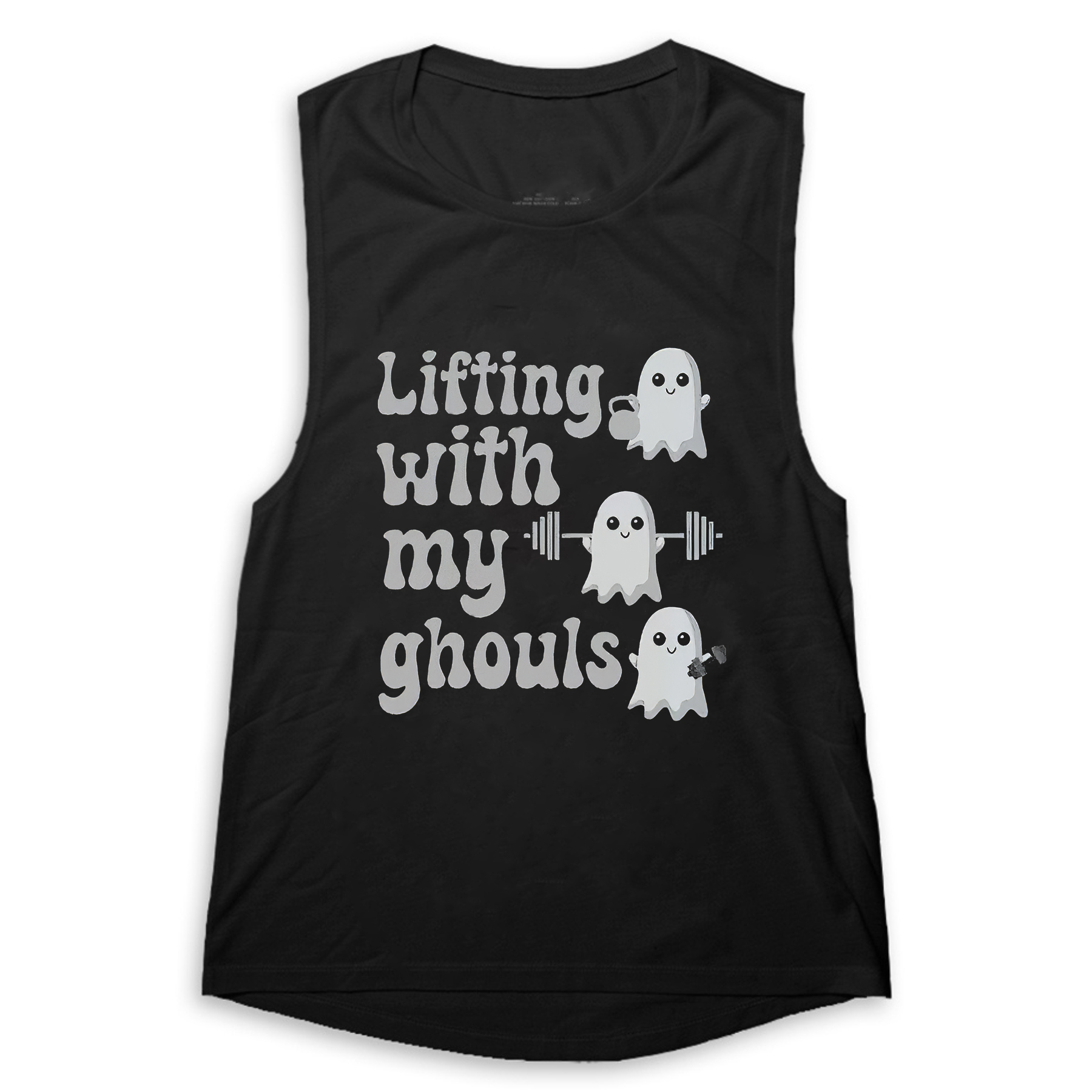 Lifting With My Ghouls Print Women's Vest