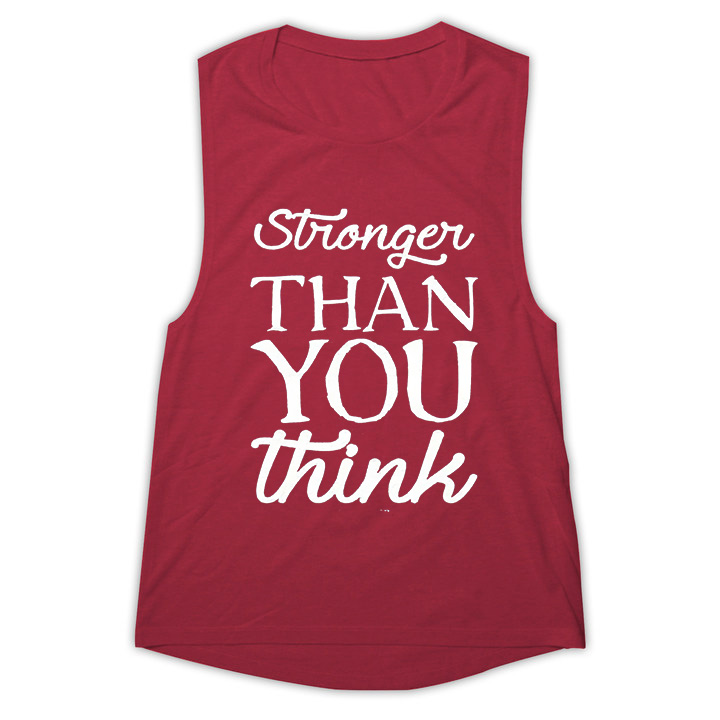 Stronger Than You Think Print Women's Vest