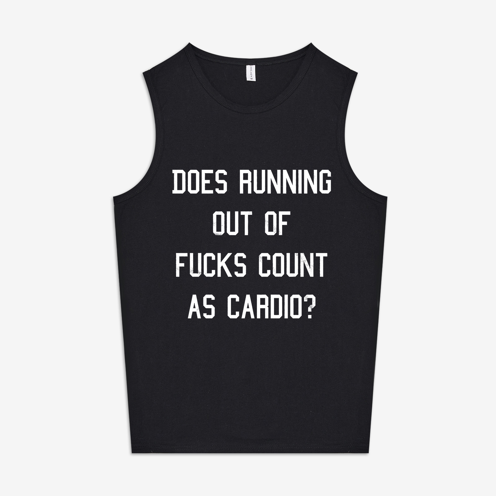 Does Running Out Of Fucks Count As Cardio? Print Women's Vest