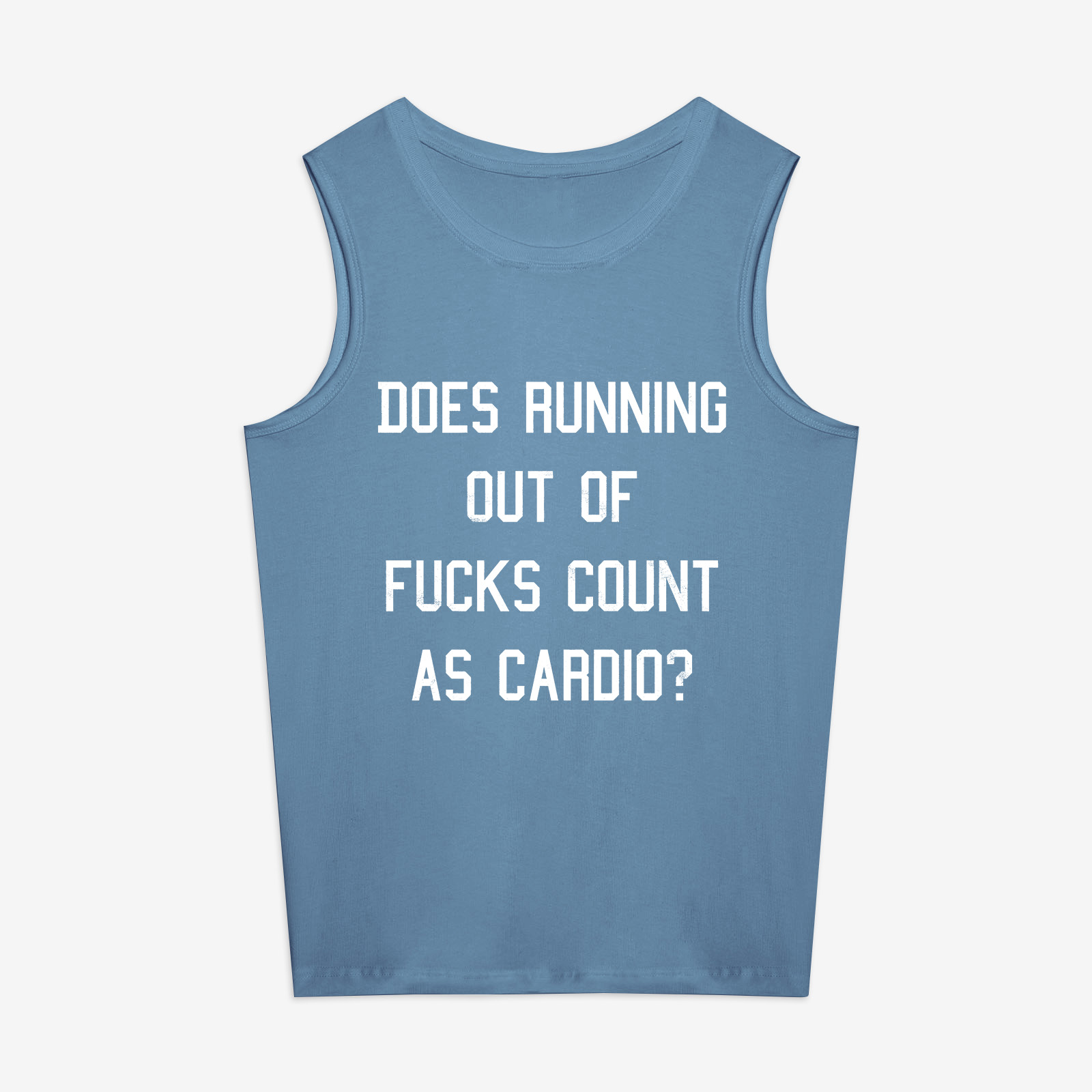 Does Running Out Of Fucks Count As Cardio? Print Women's Vest