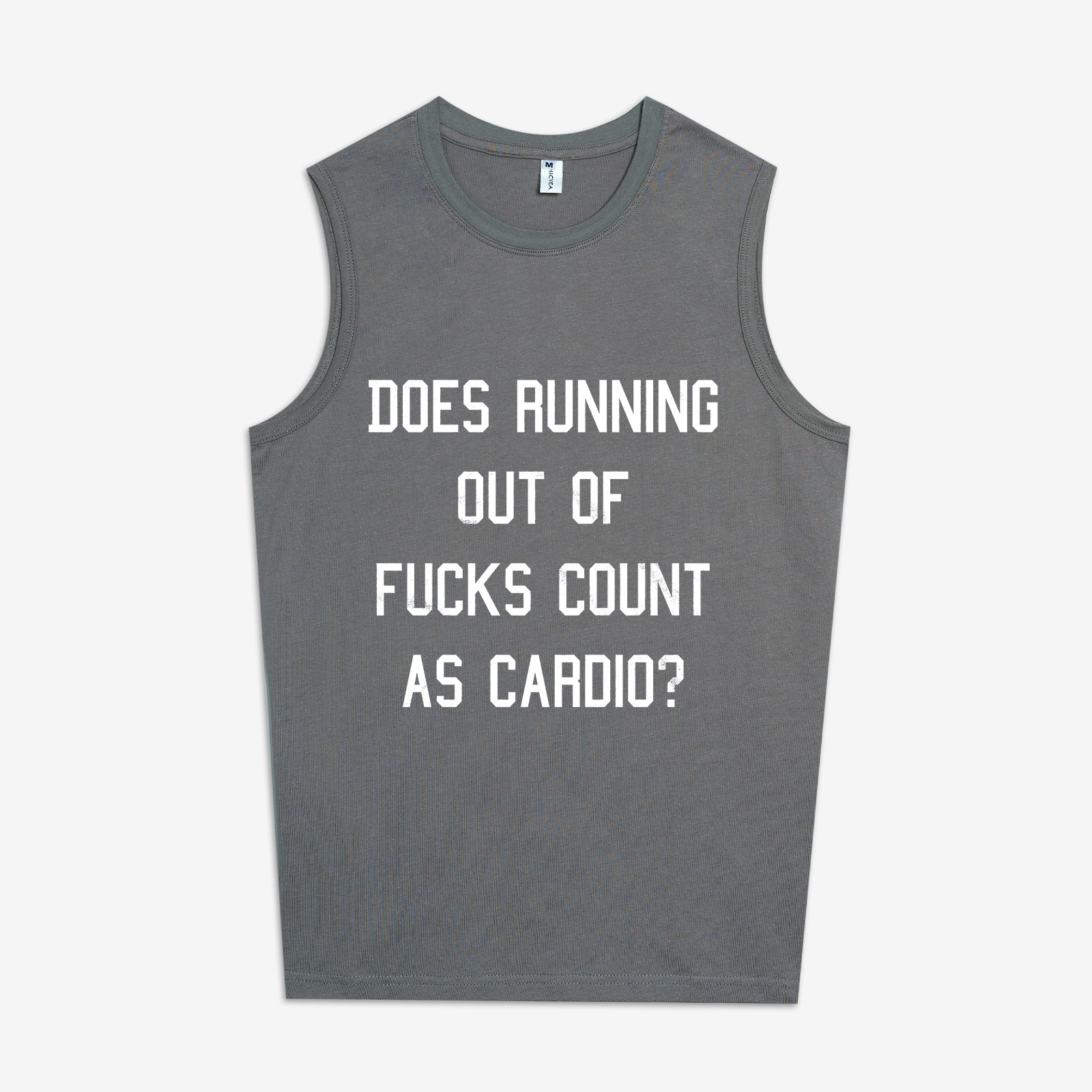 Does Running Out Of Fucks Count As Cardio? Print Women's Vest