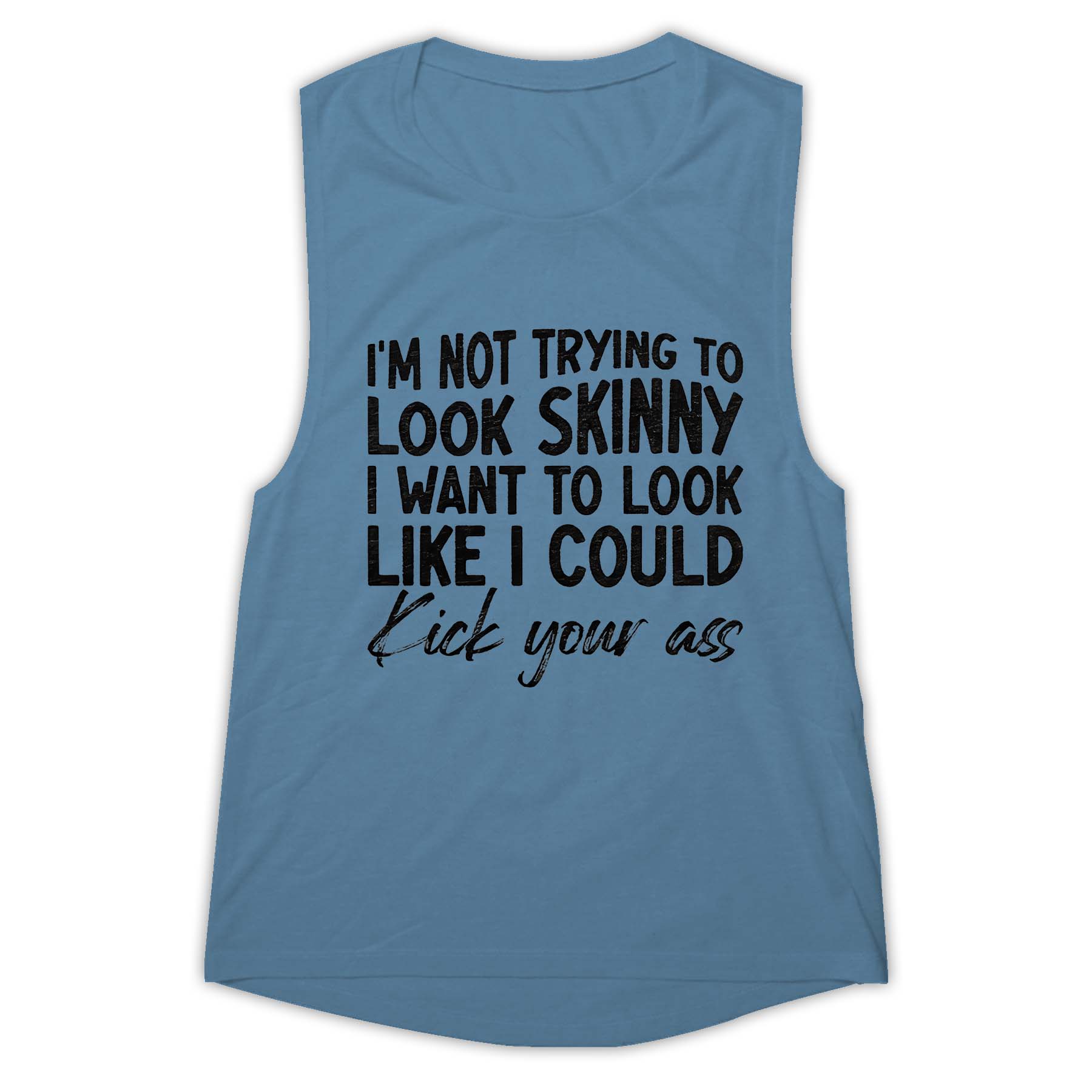 I'm Not Trying To Look Skinny Print Women's Vest