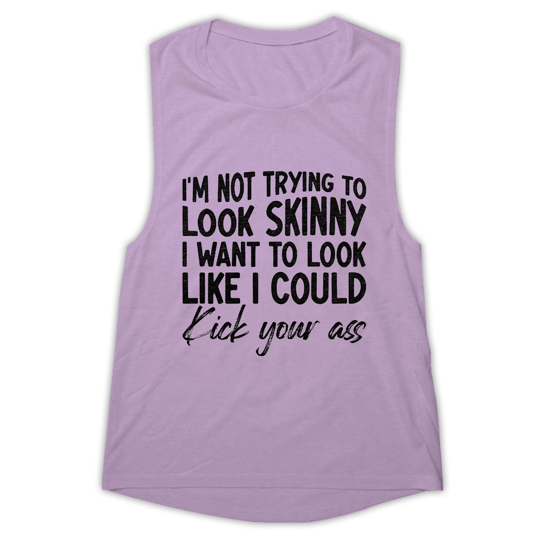 I'm Not Trying To Look Skinny Print Women's Vest