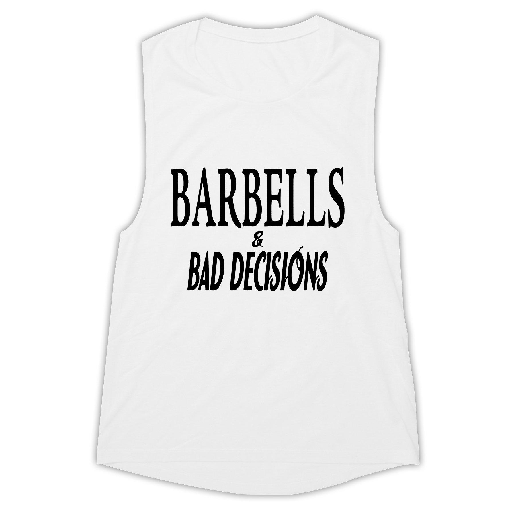 Barbells & Bad Decisions Print Women's Vest