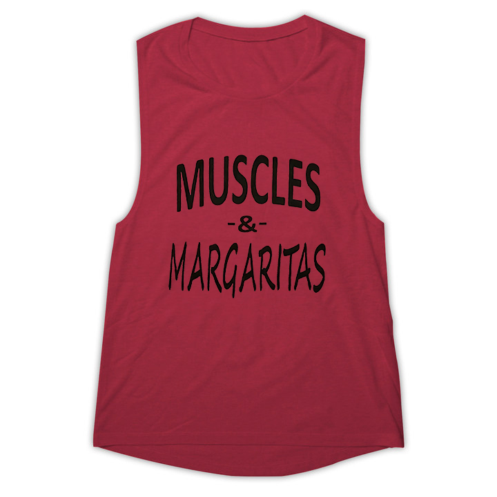 Muscles & Margaritas Print Women's Vest