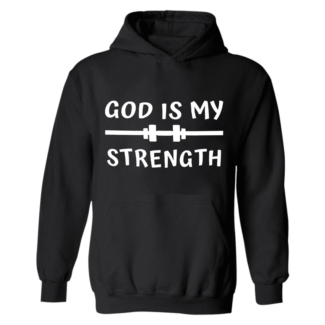 God Is My Strength Printed Women's Hoodies