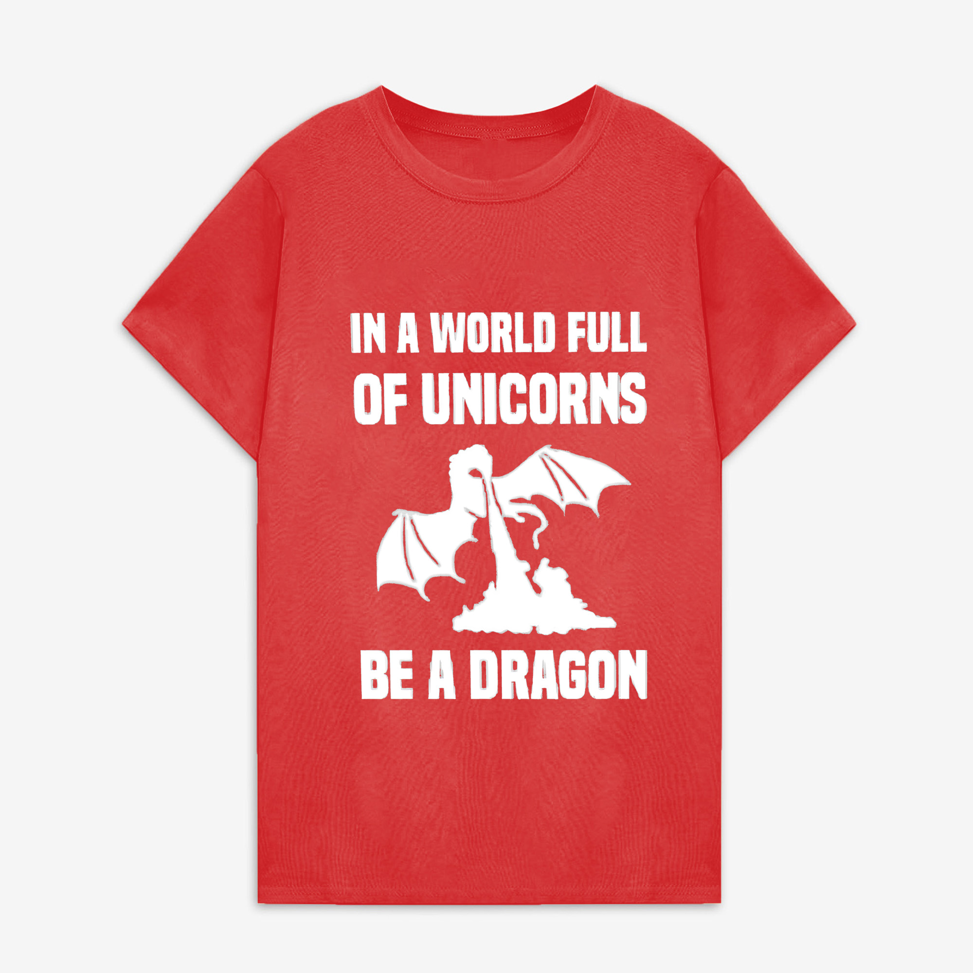In A World Full Of Unicorns Printed Women's T-shirt
