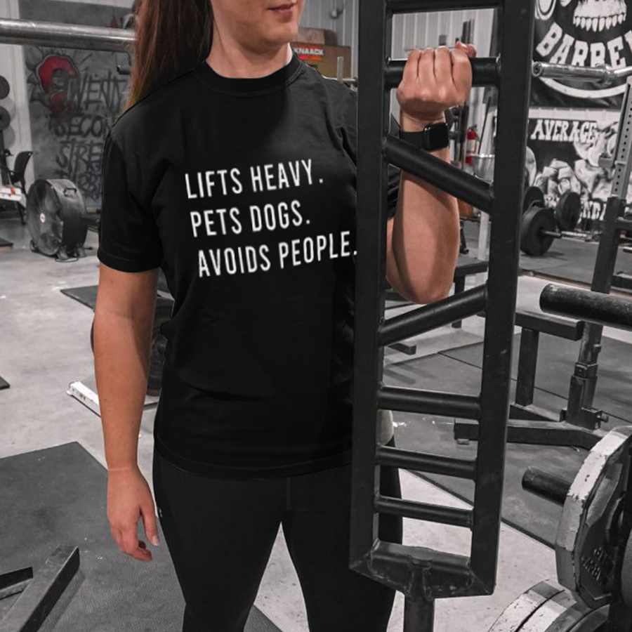 Lifts Heavy Printed Women's T-shirt