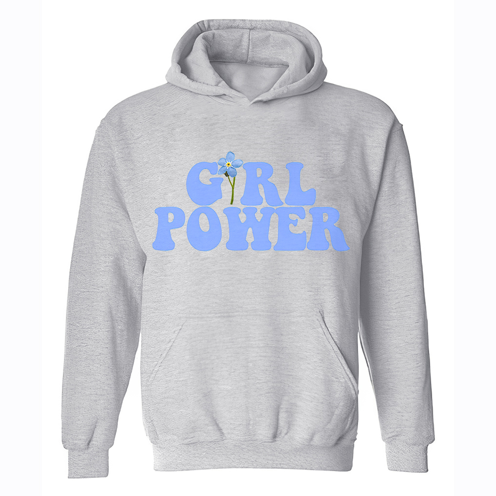 Girl Power Printed Women's Hoodie-traneing