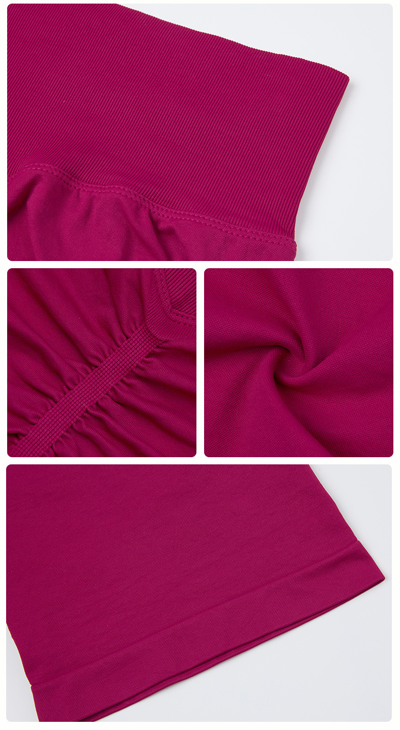 Seamless High Waist Peach Butt Sports Yoga Shorts-traneing