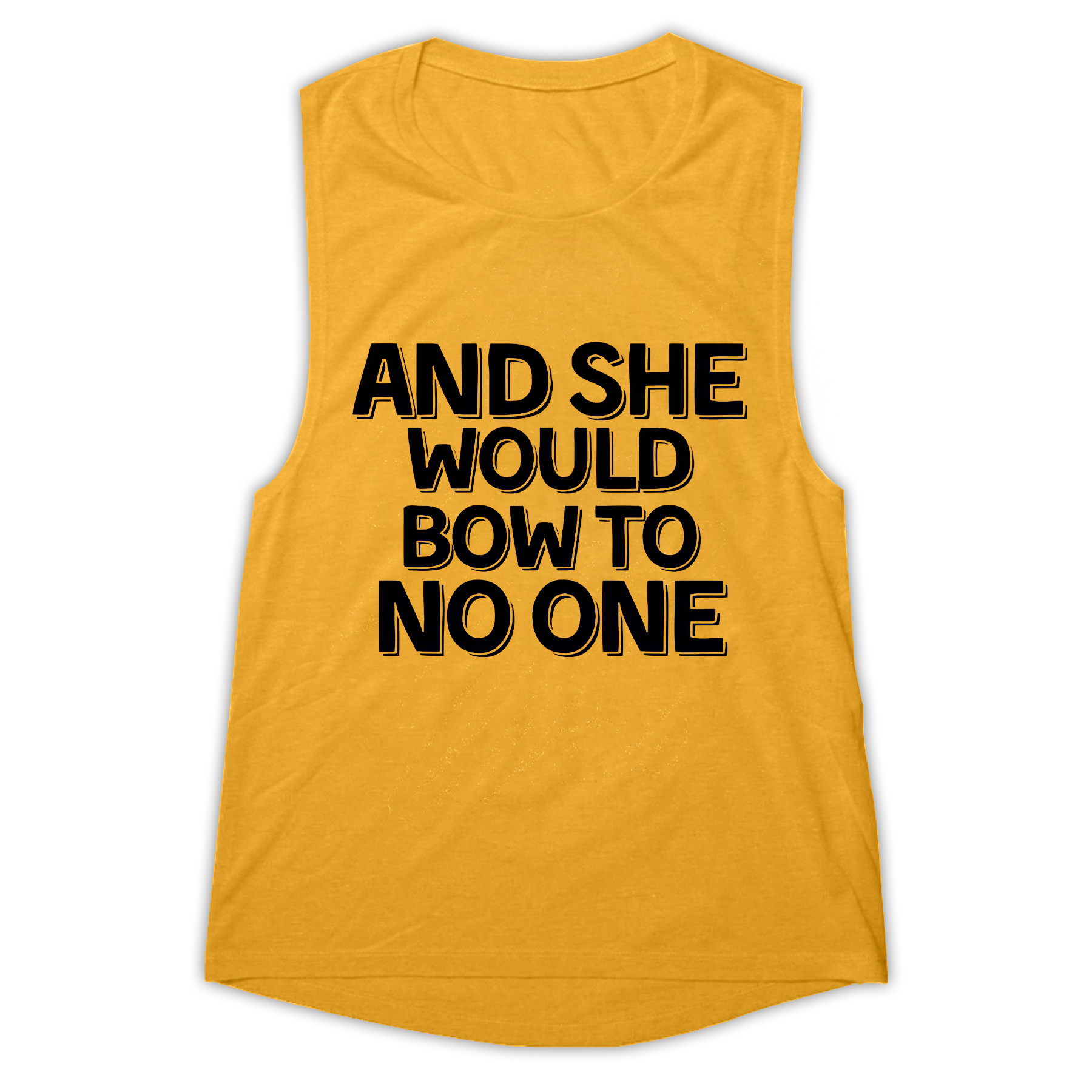 And She Would Bow To No One Printed Women's Vest