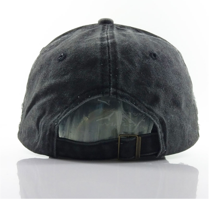 Outdoor Washed Denim Baseball Cap-traneing