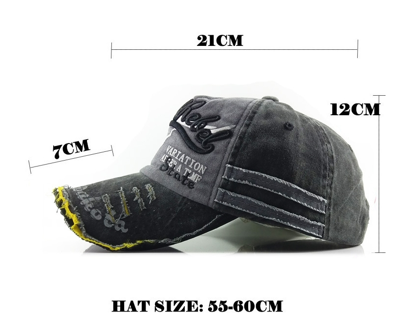 Outdoor Washed Denim Baseball Cap-traneing