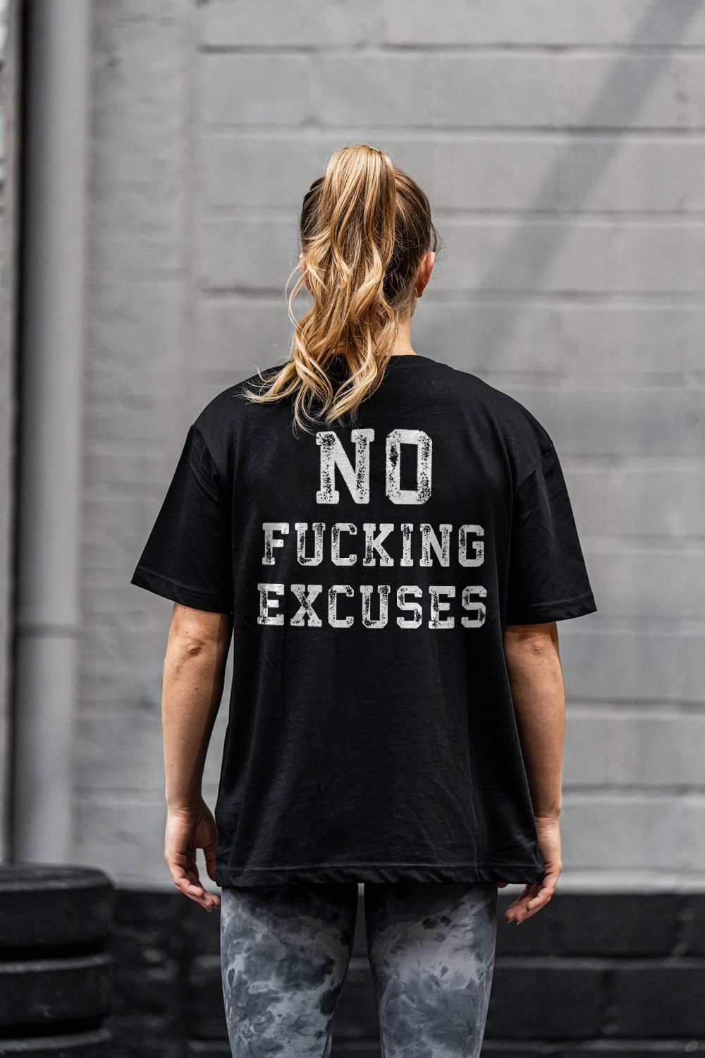 No F*cking Excuses Printed Women's T-shirt-traneing
