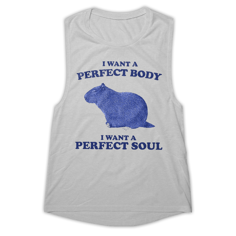 I Want A Perfect Body Printed Women's Vest