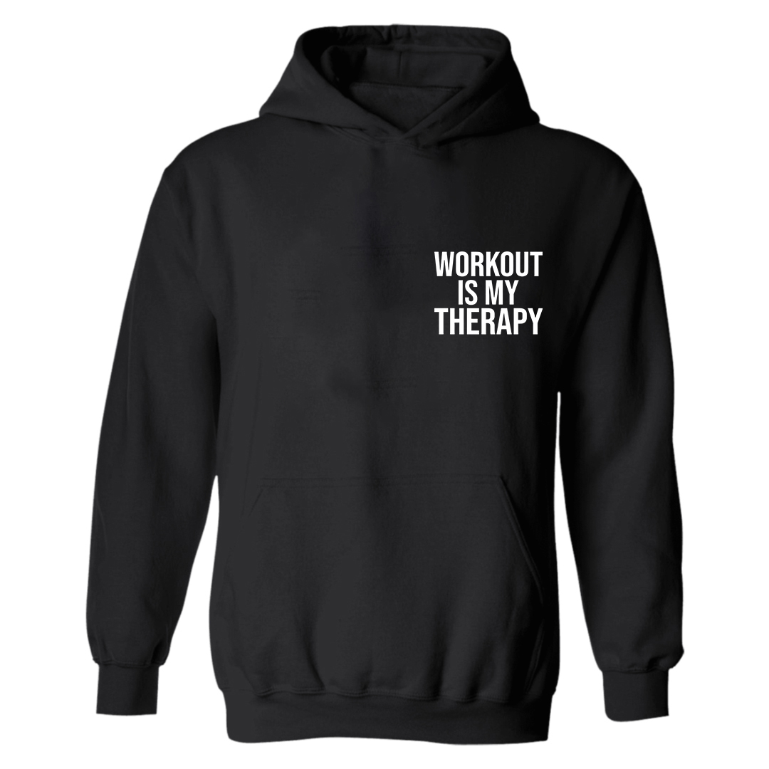 Workout Is My Therapy Printed Women's Hoodie