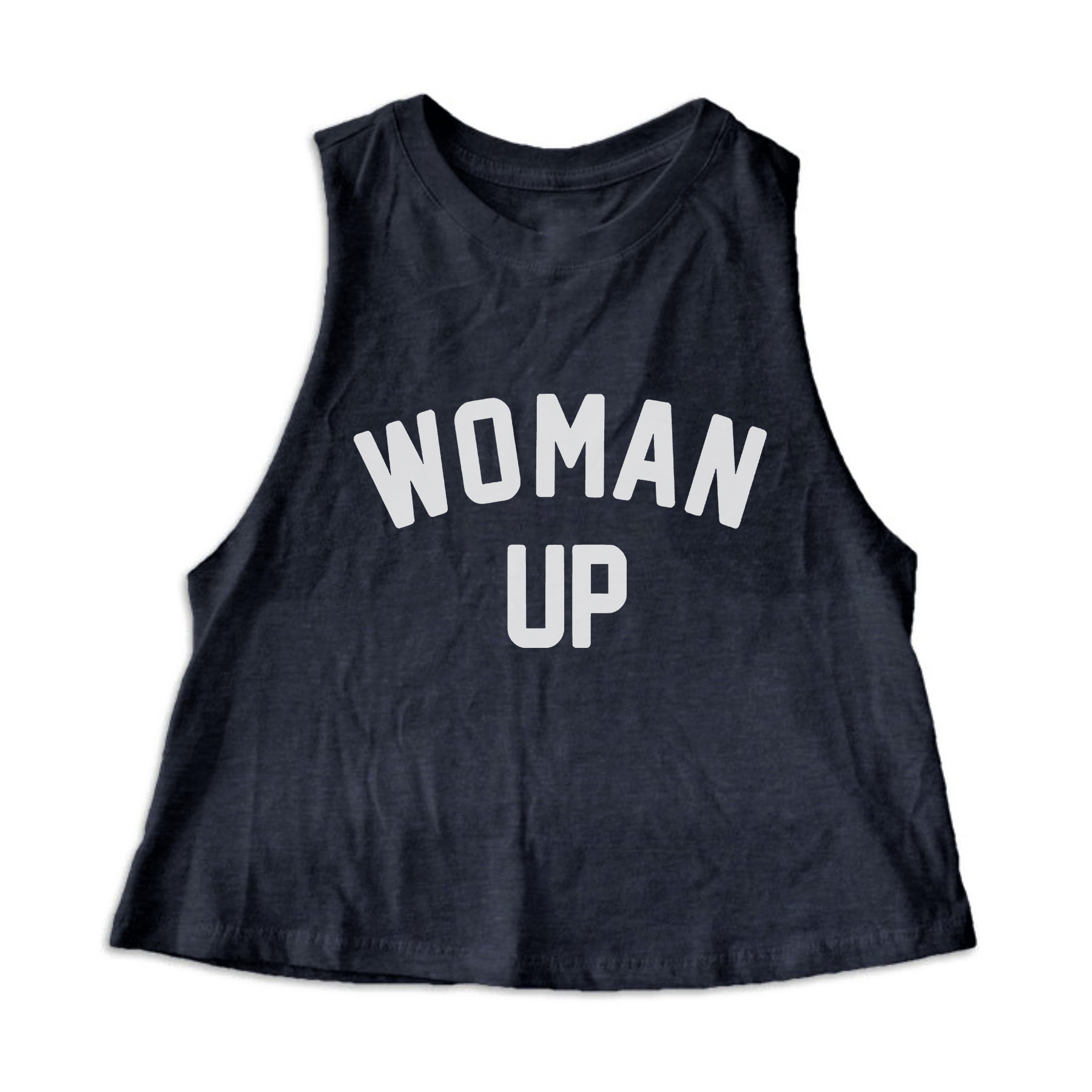 Woman Up Printed Women's Crop Top  Image - 2