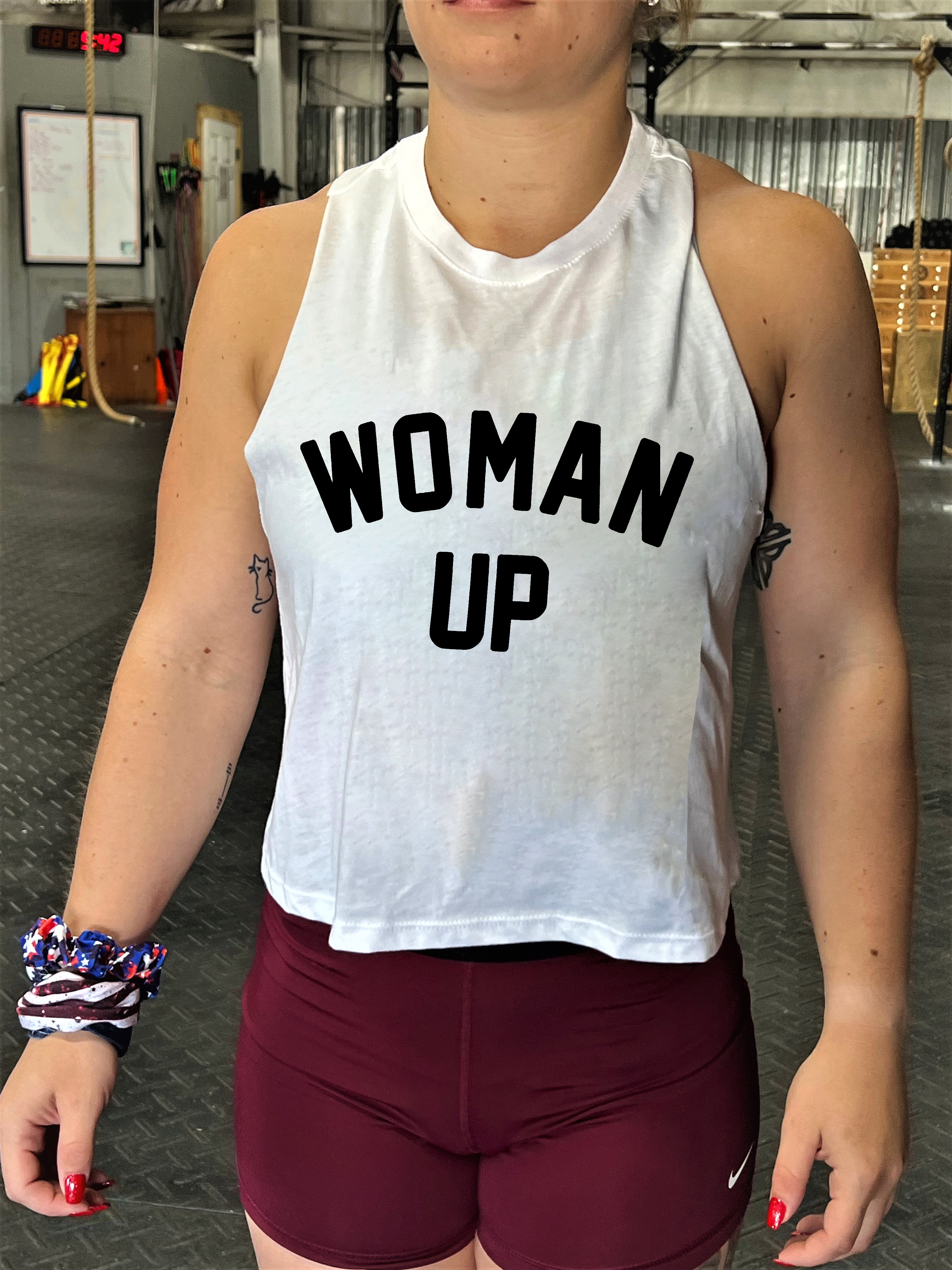 Woman Up Printed Women's Crop Top  Image - 3