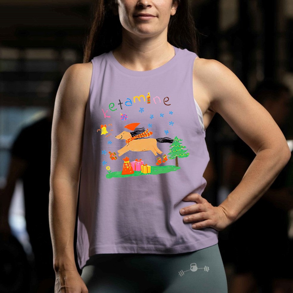 Snowflake Pony Printed Women's Vest