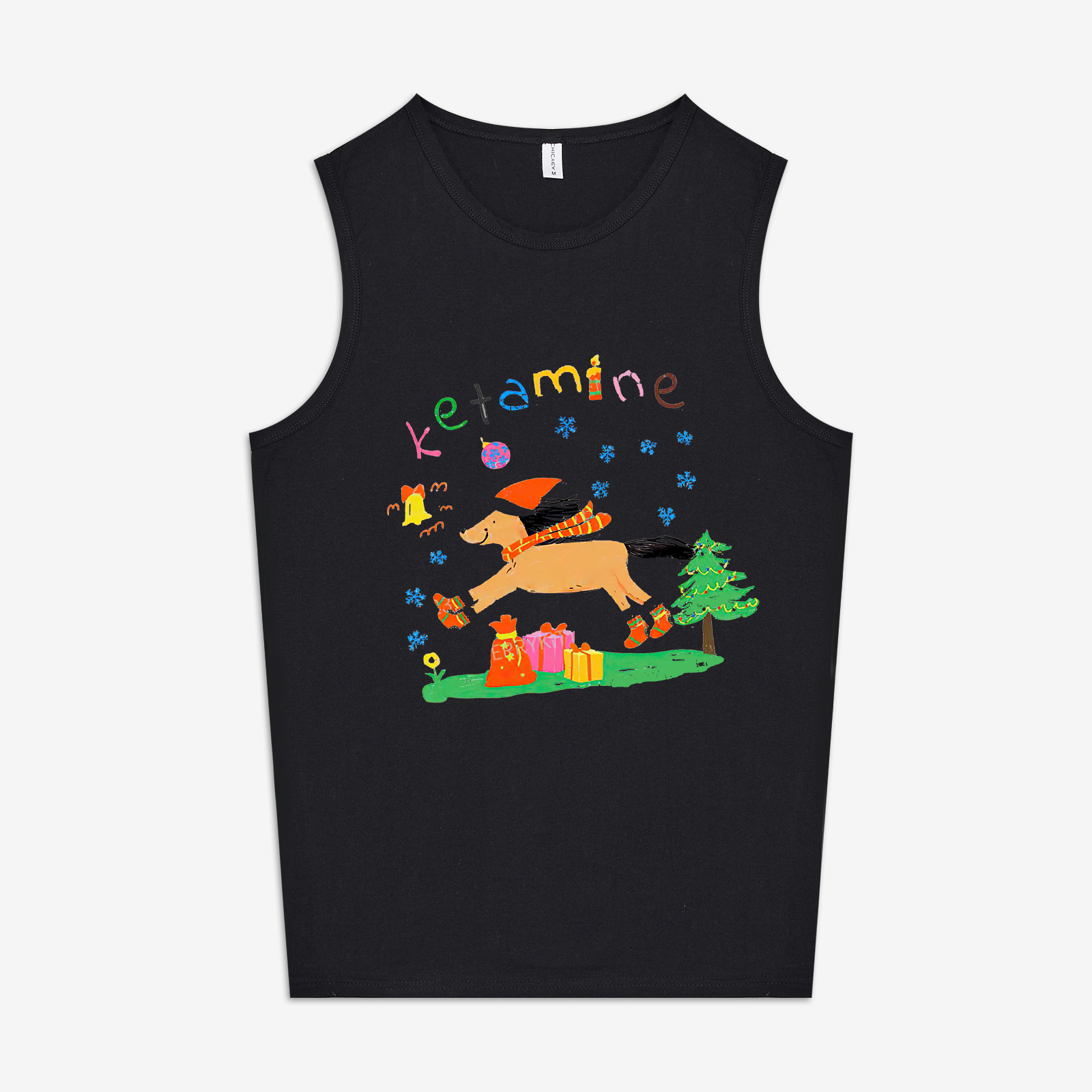 Snowflake Pony Printed Women's Vest