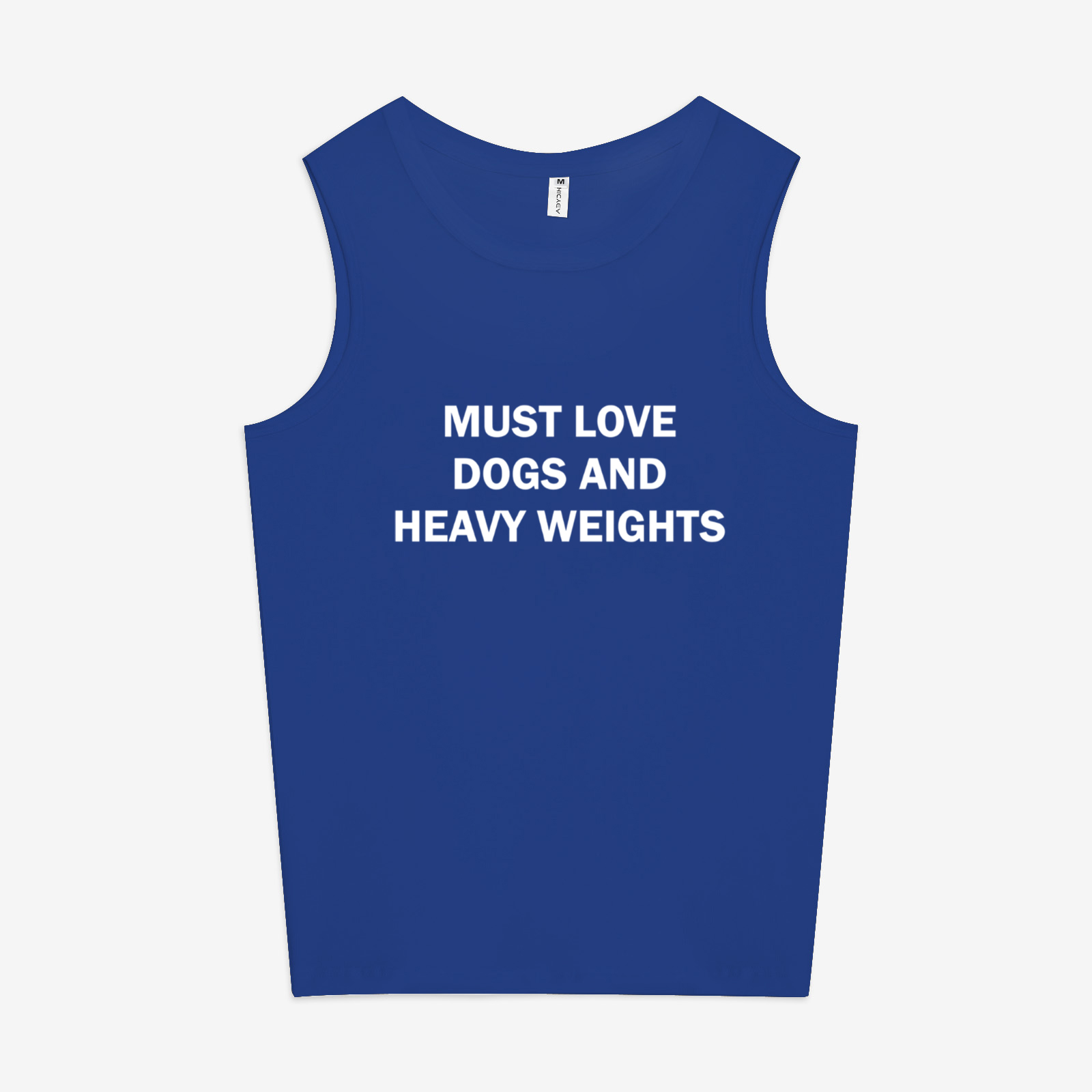 MUST LOVE DOGS AND HEAVY WEIGHTS Printed Women's Vest-traneing