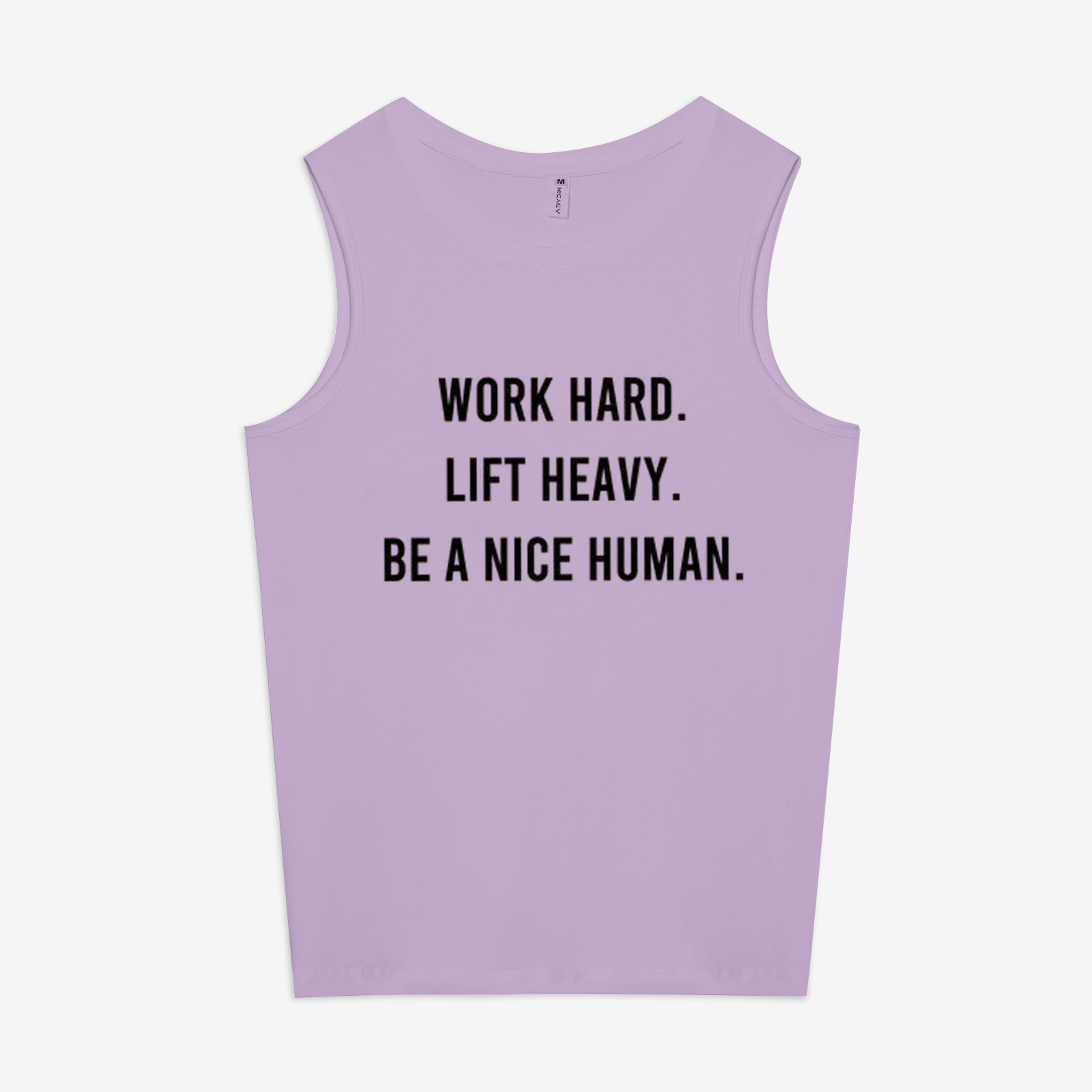 WORK HARD. LIFT HEAVY. BE A NICE HUMAN. Printed Women's Vest
