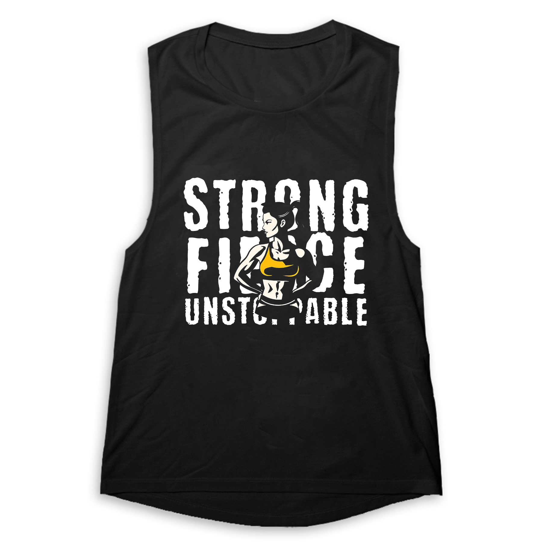 Strong Unstoppable Printed Women's Vest