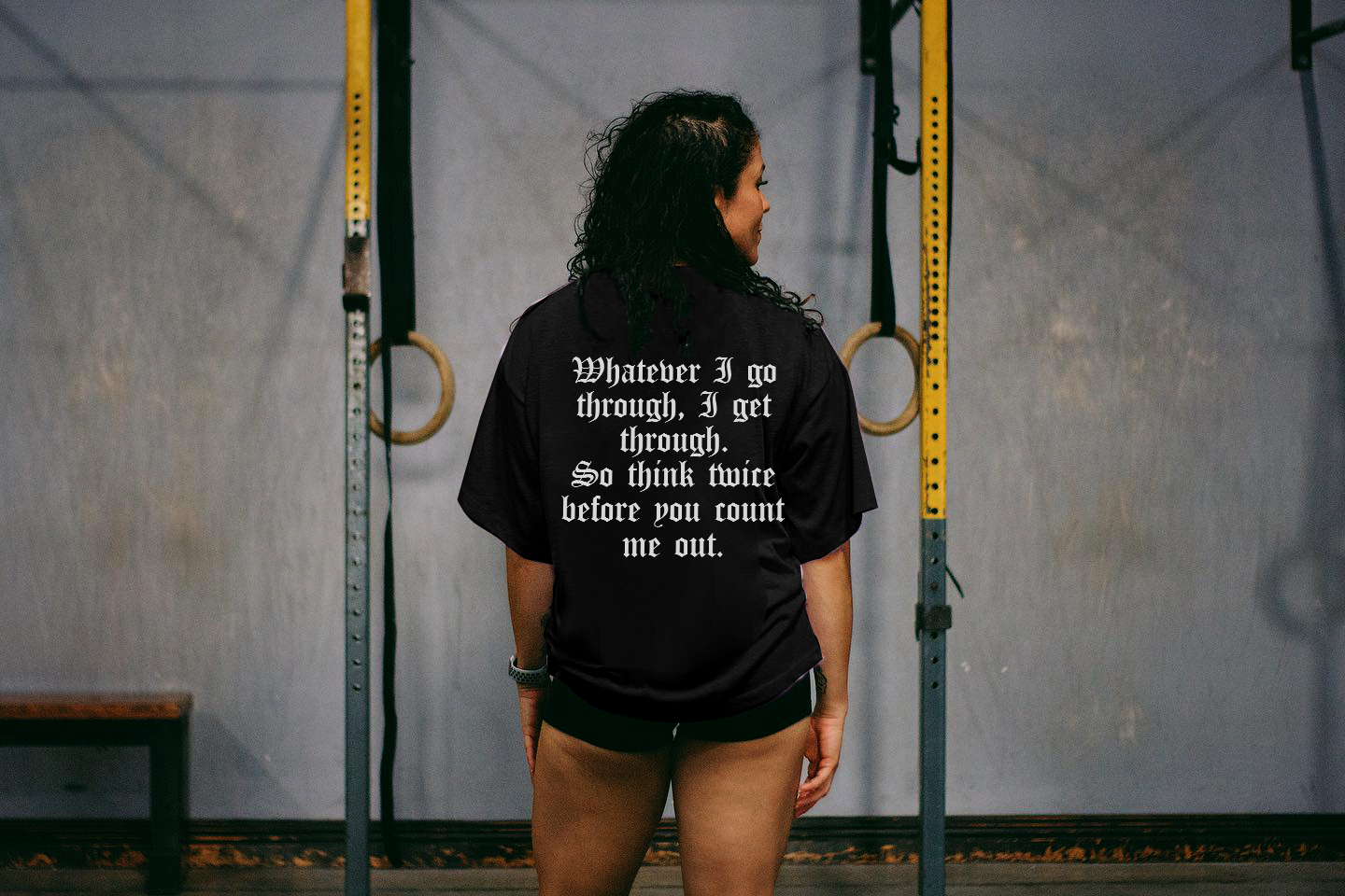 Whatever I Go Through, I Get Through Printed Women's T-shirt-traneing
