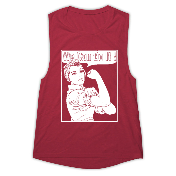 WE CAN DO IT! Printed Women's Vest-traneing