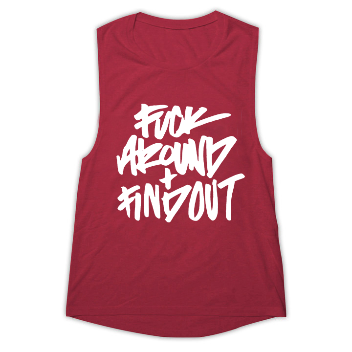 Fuck Around And Find Out Print Women's Vest Image - 9