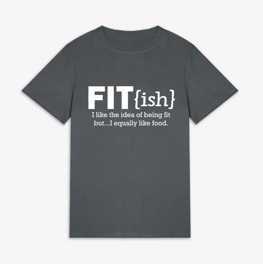 I Like The Idea Of Being Fit Printed Women's T-shirt