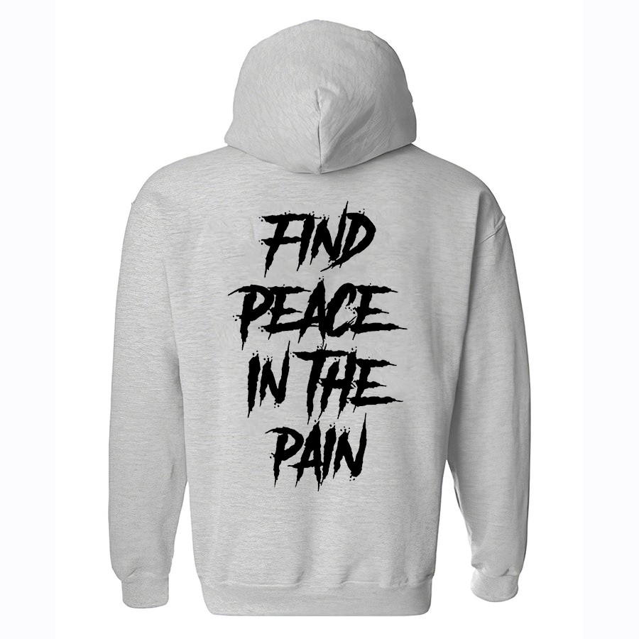 Find Peace In The Pain Printed Women's Hoodie Image - 4