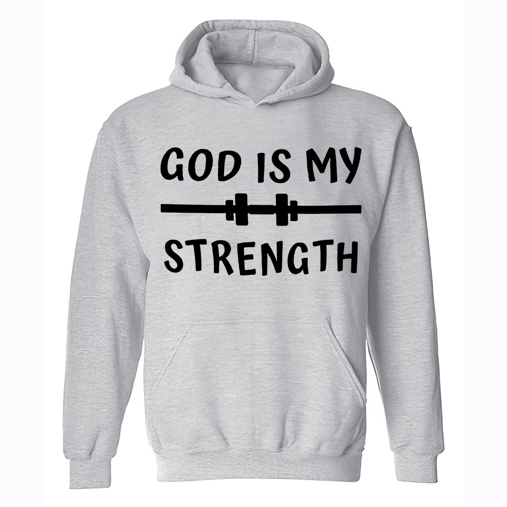 God Is My Strength Printed Women's Hoodies Image - 6