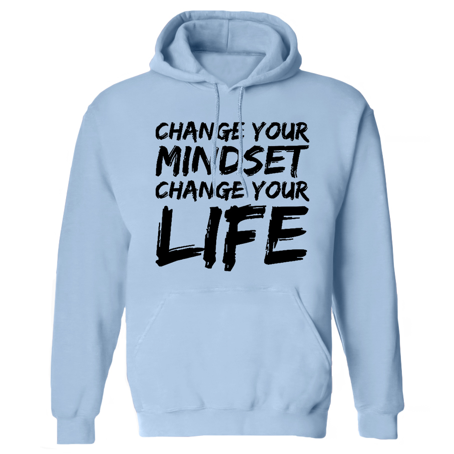 Change Your Mindset Printed Women's Hoodie with Drawstring