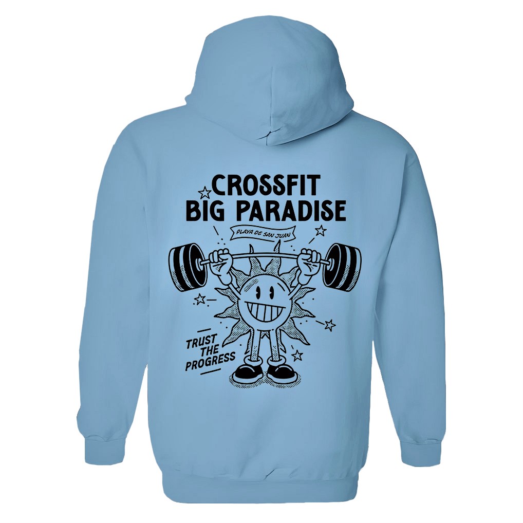 Crossfit Big Paradise Printed Women's Hoodie with Drawstring