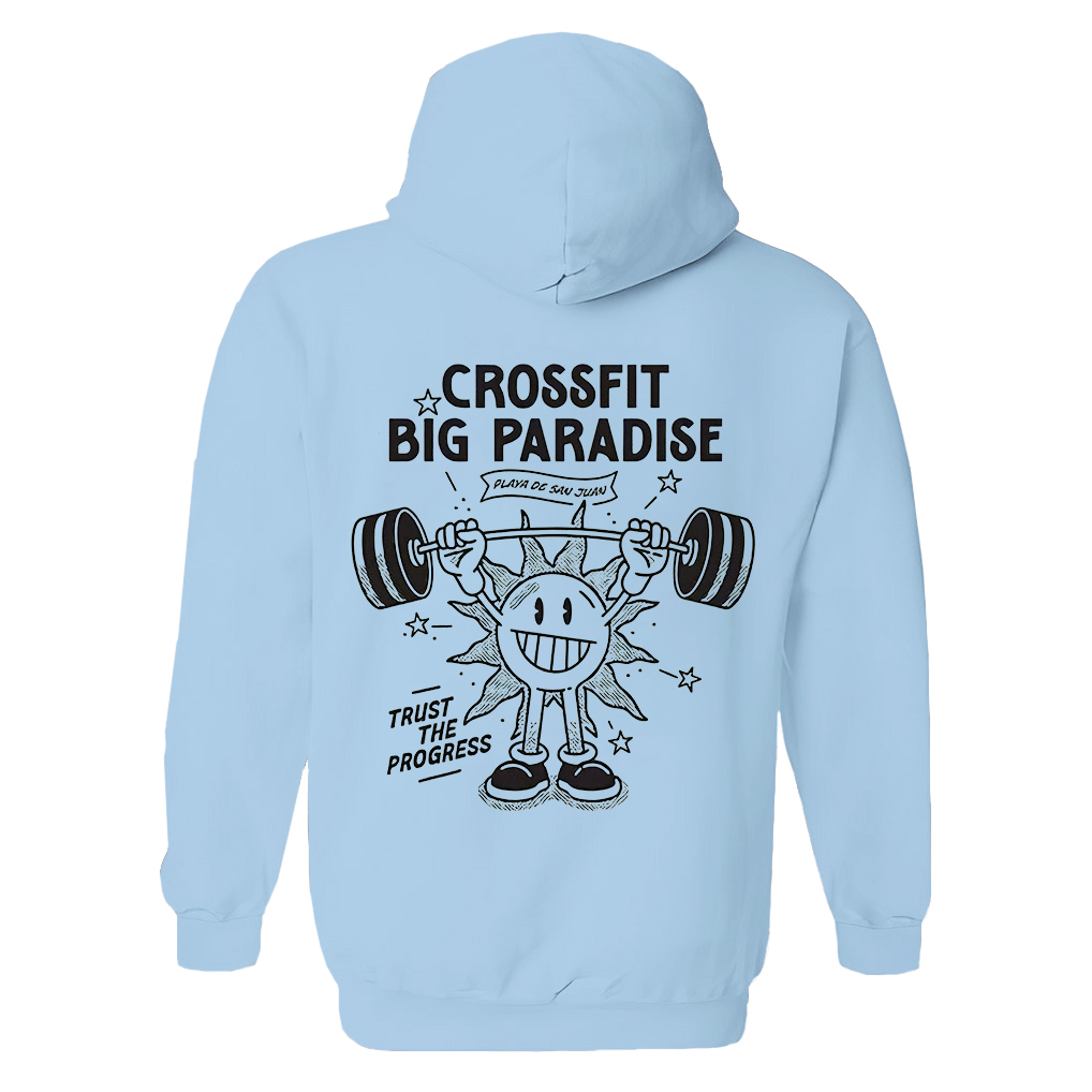 Crossfit Big Paradise Printed Women's Hoodie with Drawstring