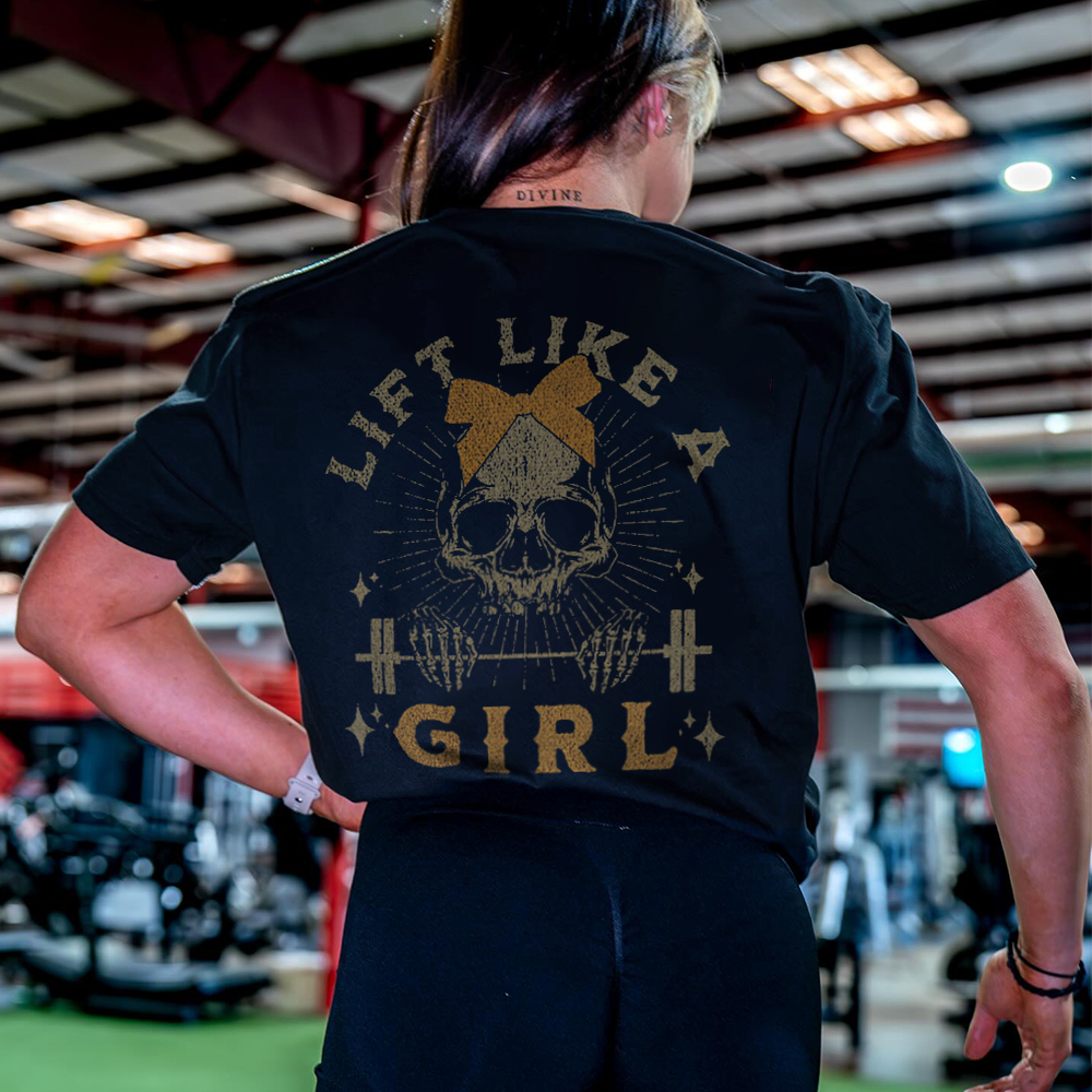 Lift Like A Girl Printed Women's T-shirt Image - 1