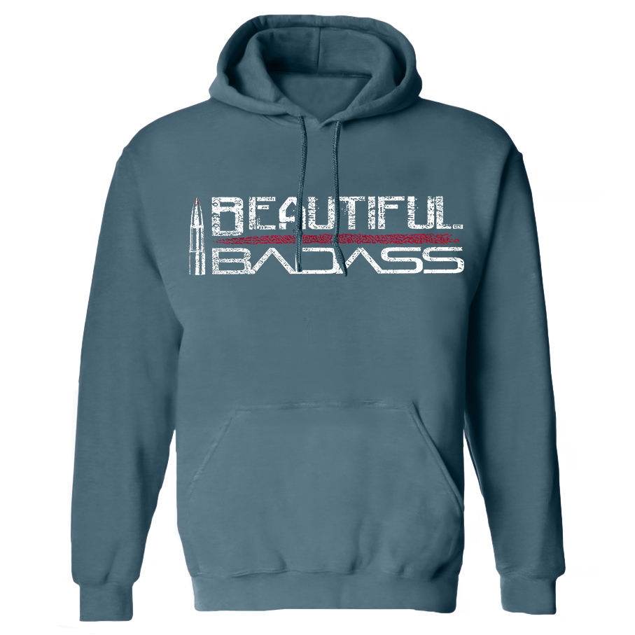 Beautiful Badass Printed  Women's Hoodie with Drawstring Image - 1