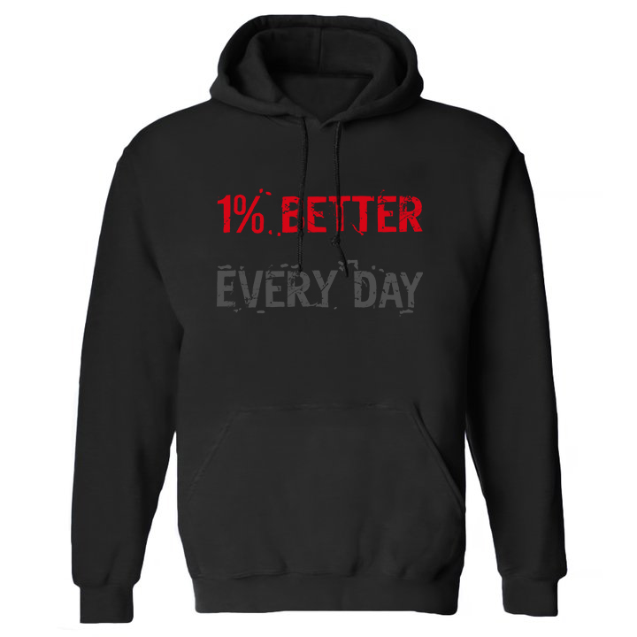 1% Better Every Day Women's Hoodie with Drawstring