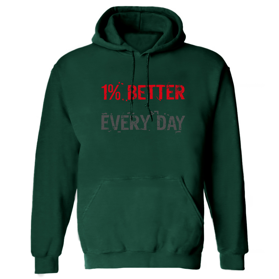 1% Better Every Day Women's Hoodie with Drawstring