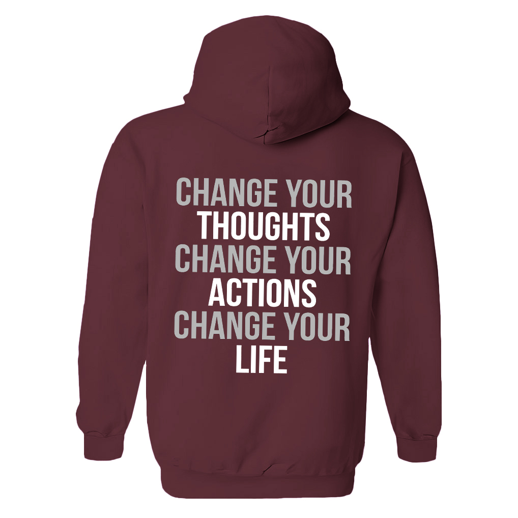 Change Your Thoughts Women's Hoodie with Drawstring-traneing
